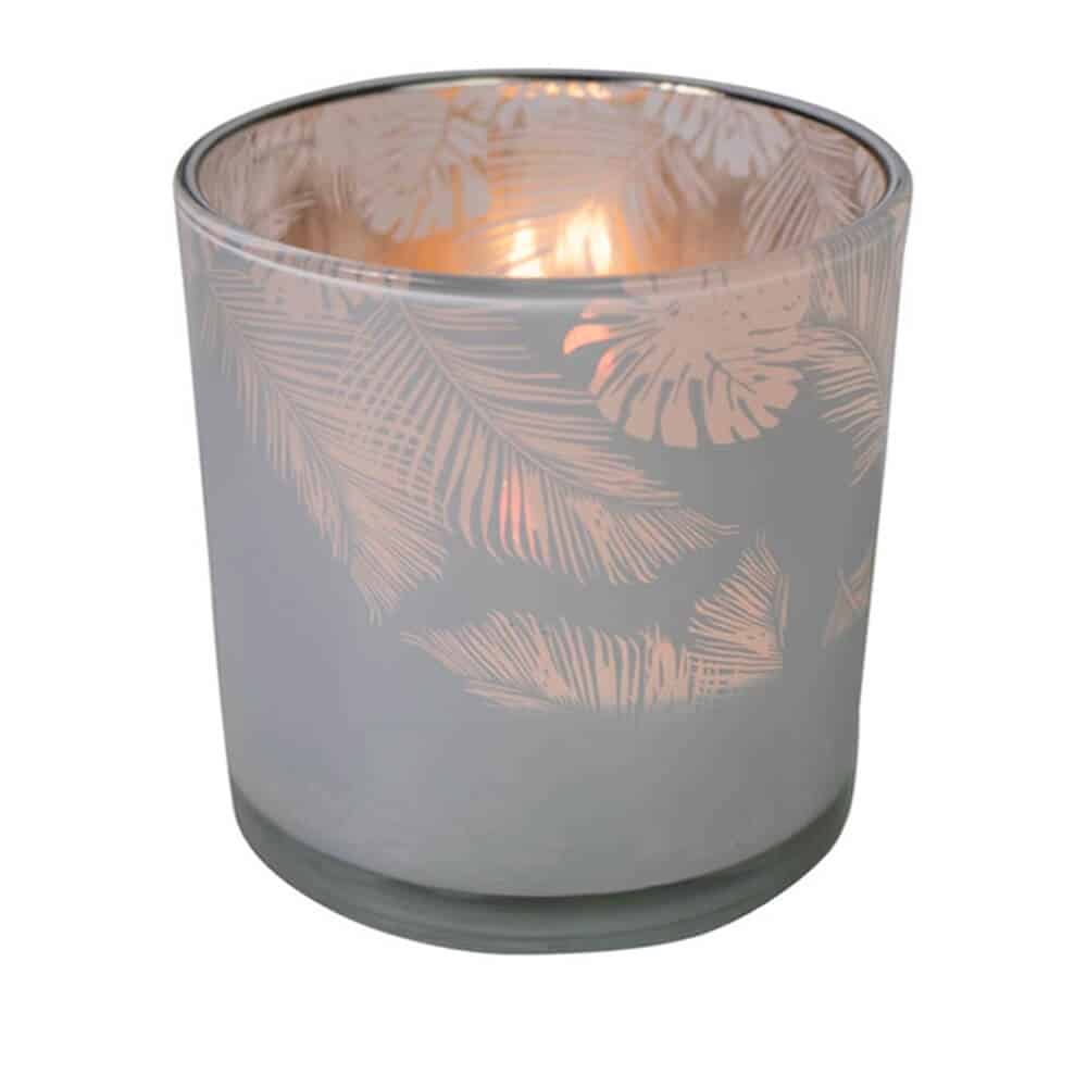 Waxinelichthouder Jungle Melkwit (15 x 15 cm)