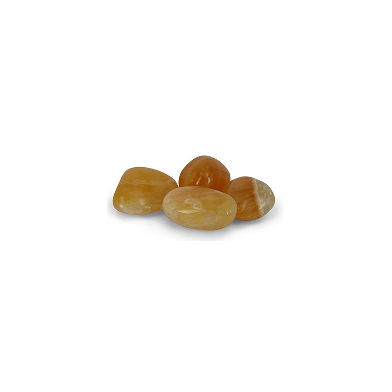Trommelstenen Calciet Geel (20-40 mm) – 100 gram