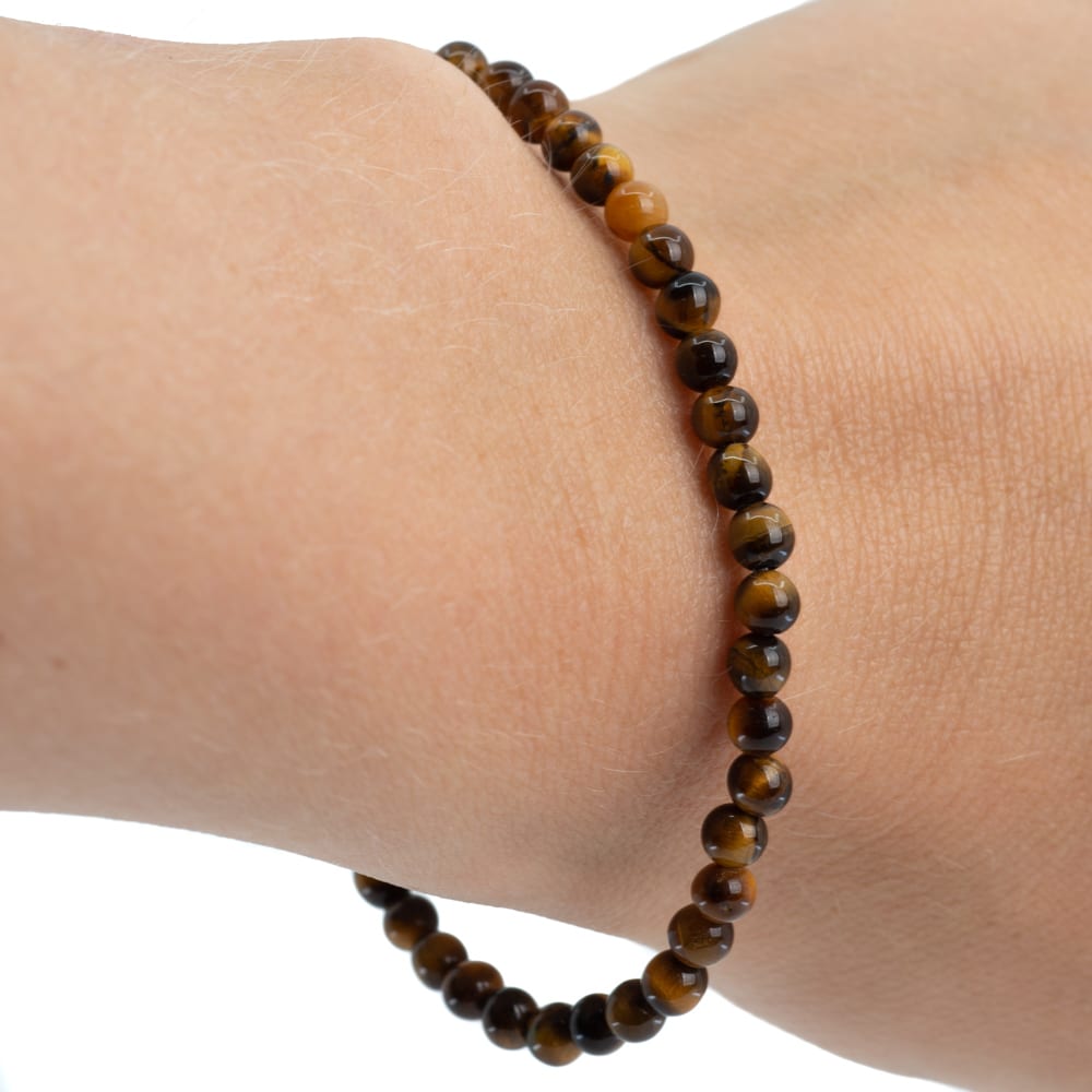 Edelsteen Armband Tijgeroog (4 mm)
