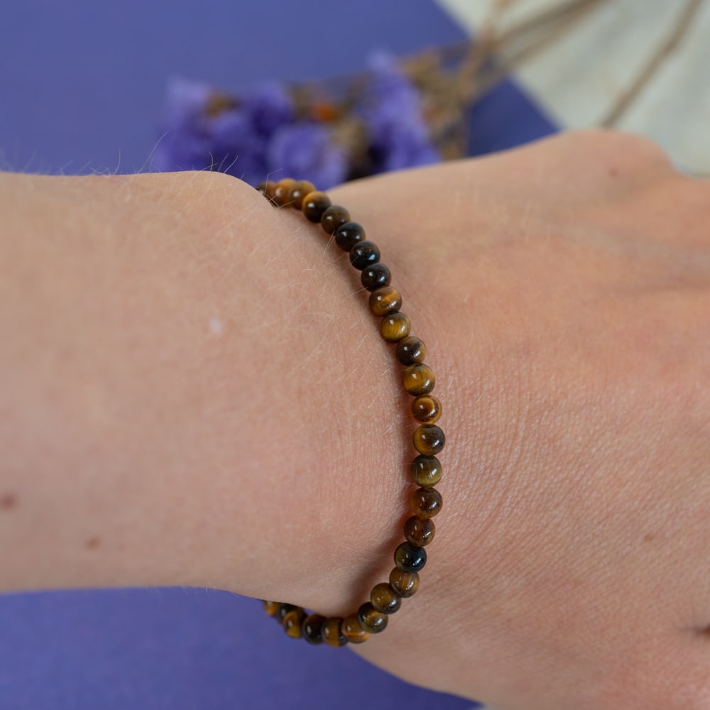 Edelsteen Armband Tijgeroog (4 mm)