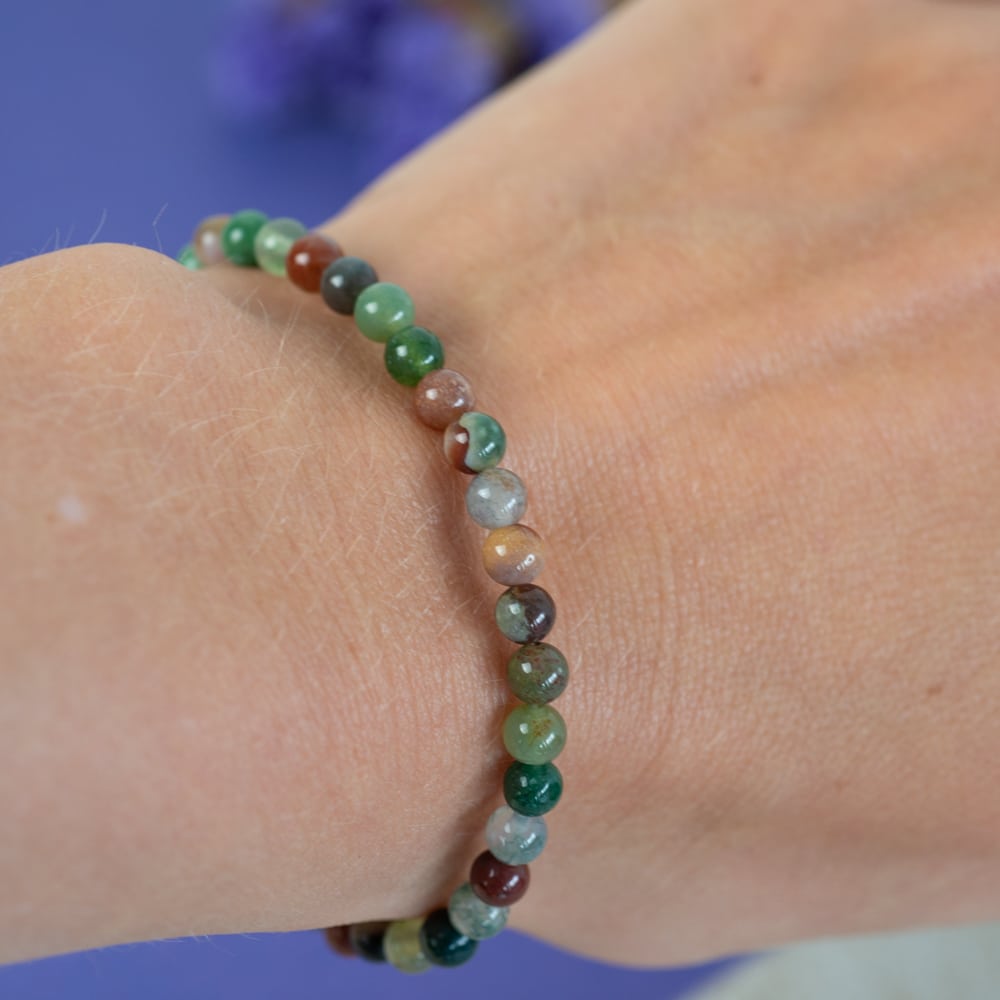 Edelsteen Armband India Agaat (4 mm)