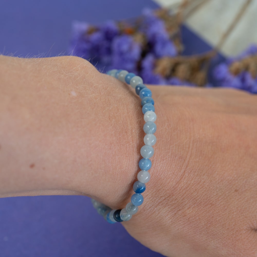 Edelsteen Armband Blauwe Aventurijn (4 mm)