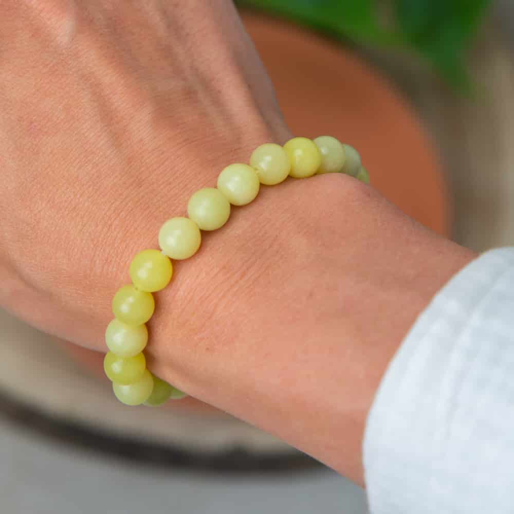 Edelsteen Armband Citroen Jade – 8 mm