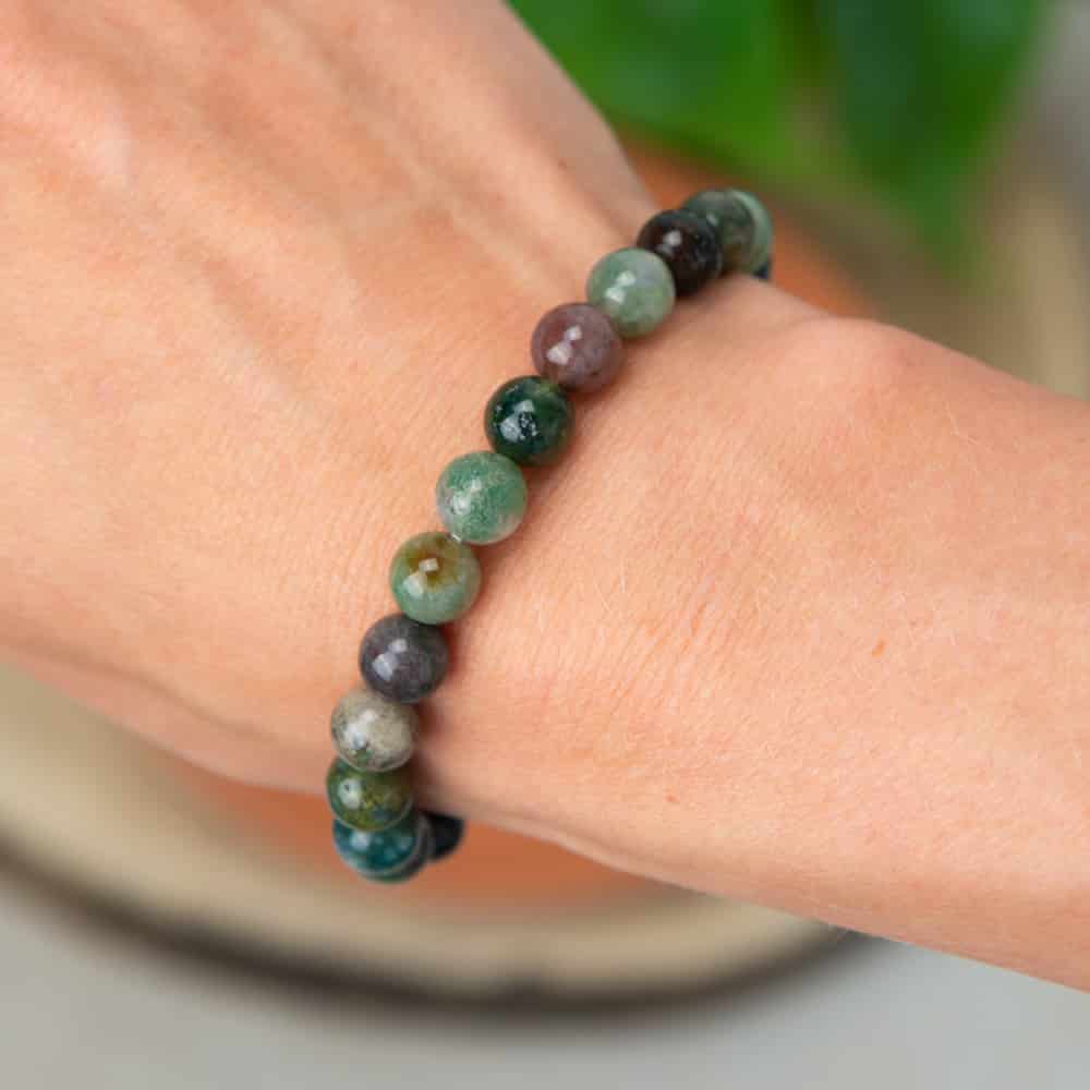 Edelsteen Armband India Agaat – 8 mm