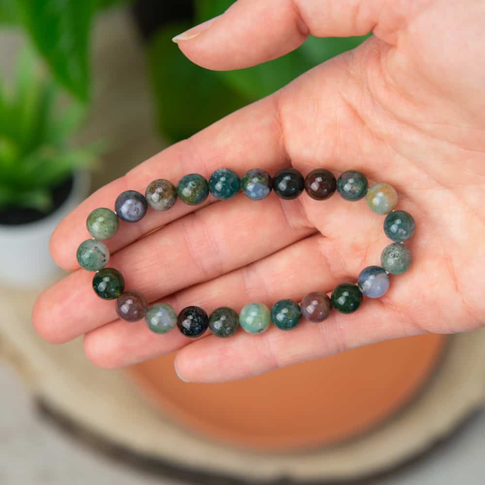 Edelsteen Armband India Agaat – 8 mm