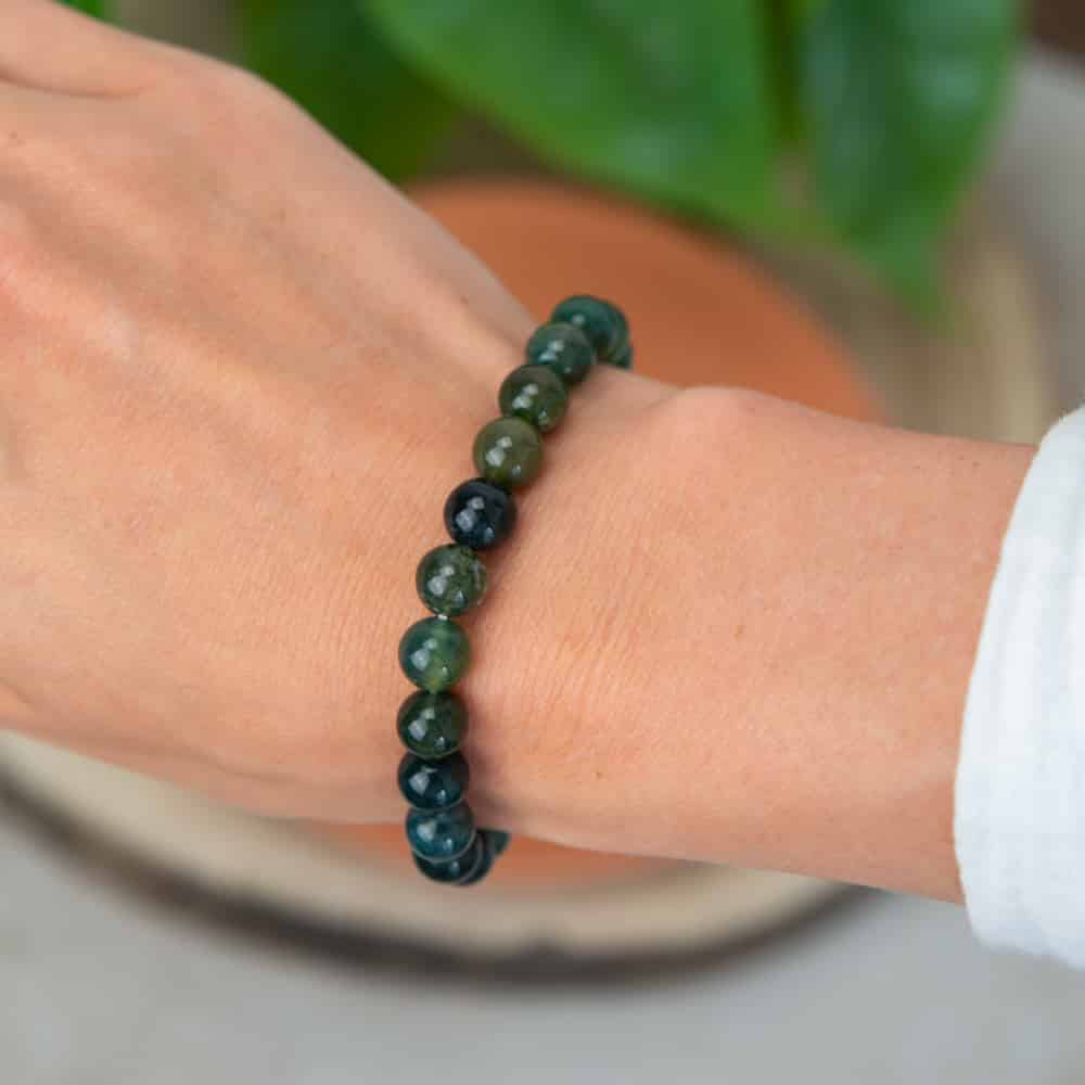Edelsteen Armband Oceaan Gras Agaat – 8 mm