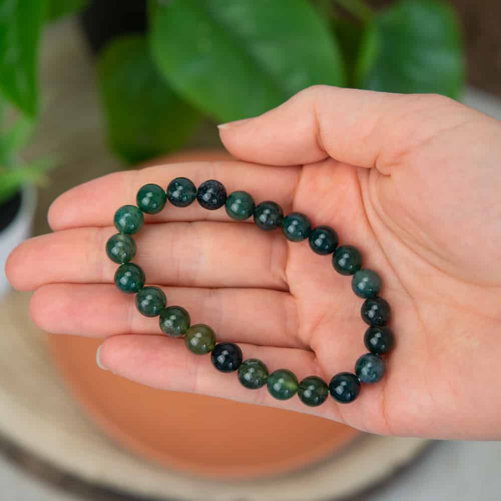 Edelsteen Armband Oceaan Gras Agaat – 8 mm