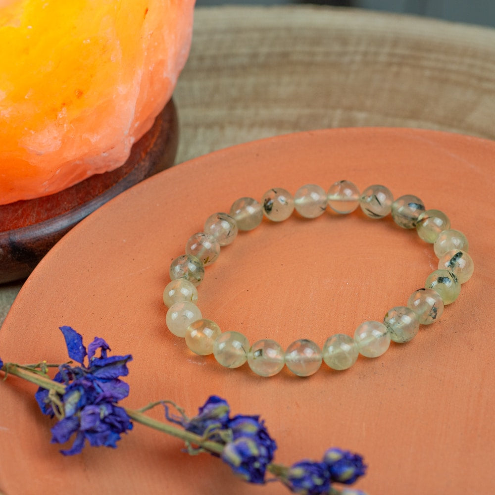 Edelsteen Armband Prehniet (8 mm Kralen)