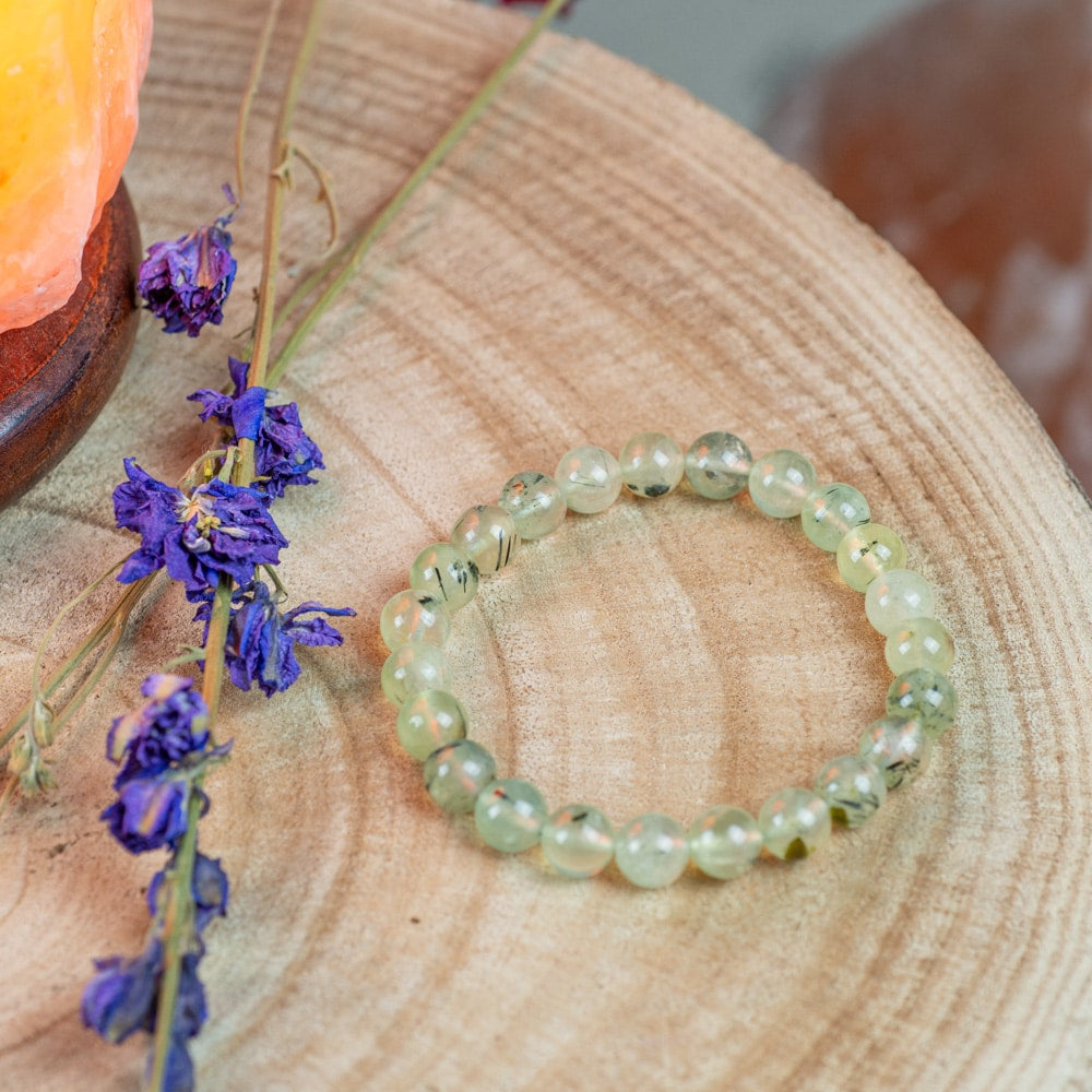 Edelsteen Armband Prehniet (8 mm Kralen)