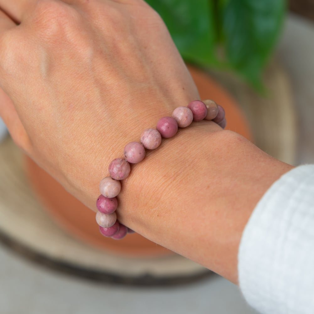 Edelsteen Armband Rhodochrosiet – 8 mm