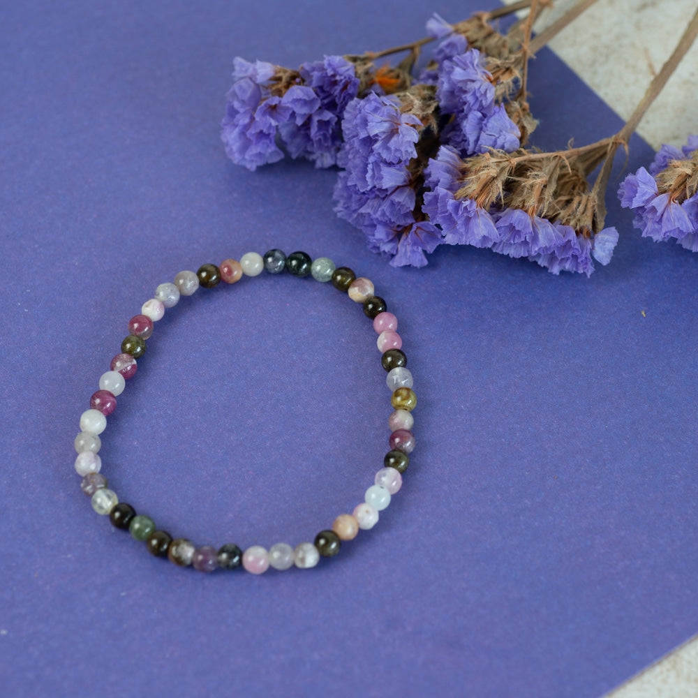 Edelsteen Armband Toermalijn (4 mm)