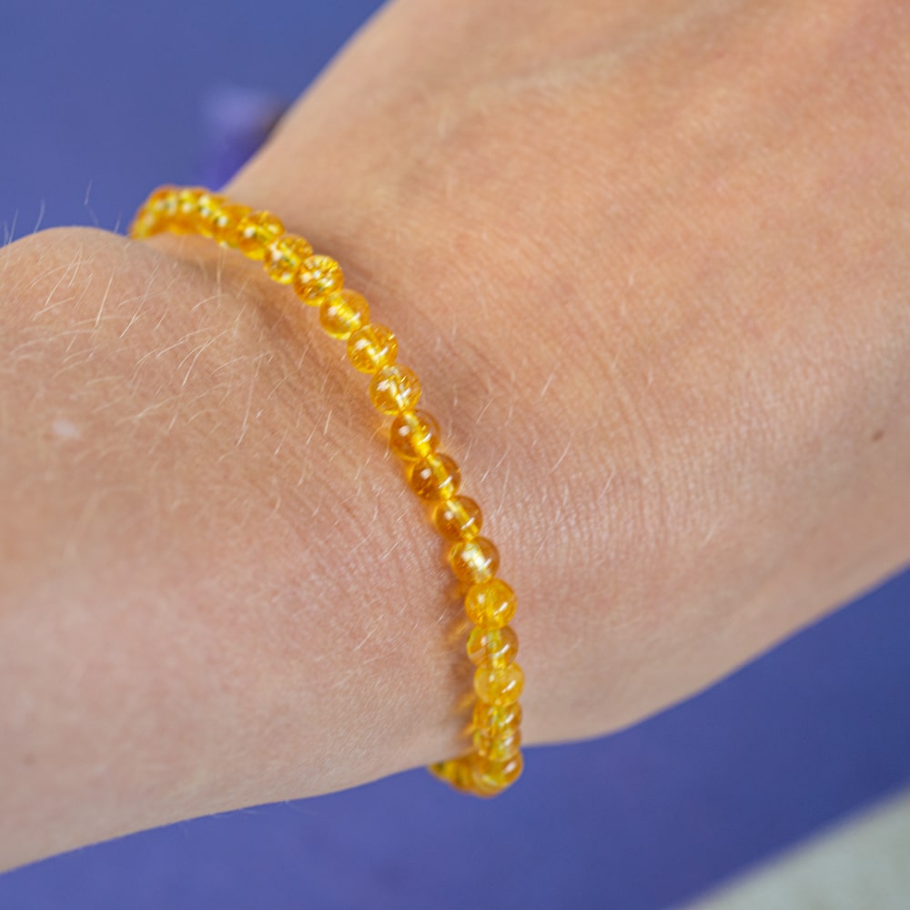 Edelsteen Armband Verhitte Citrien (4 mm)