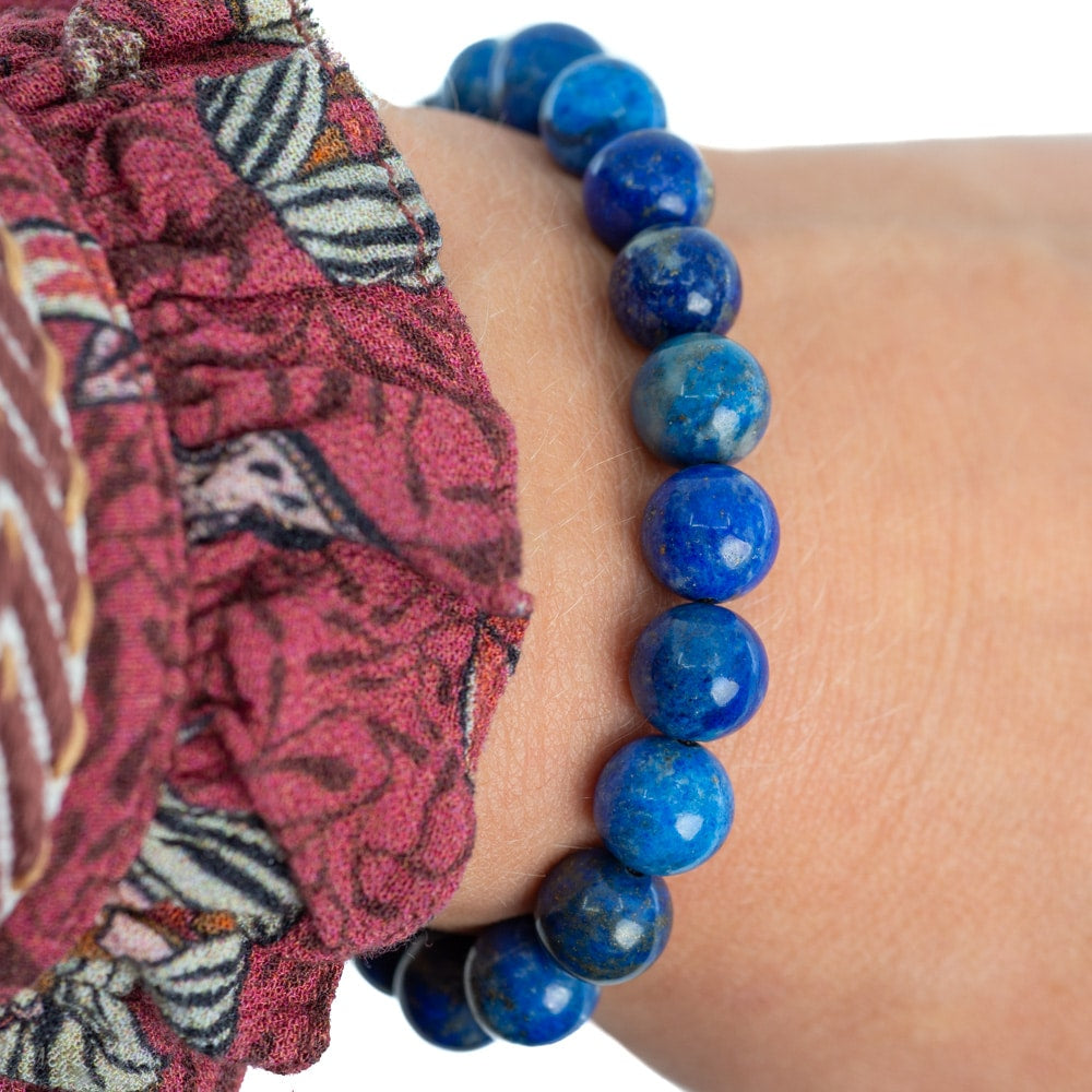 Edelsteen Armband Verstelbaar Lapis Lazuli (8 mm)
