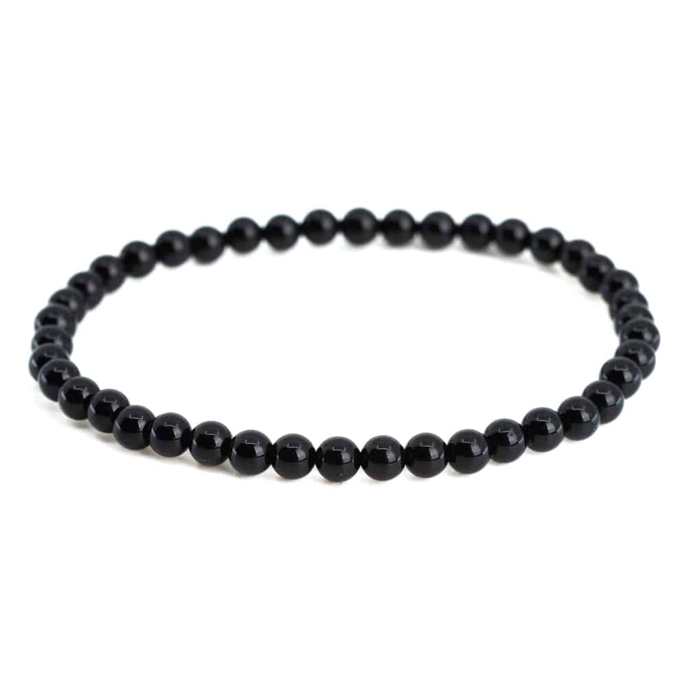 Edelsteen Armband Zwarte Toermalijn (4 mm)