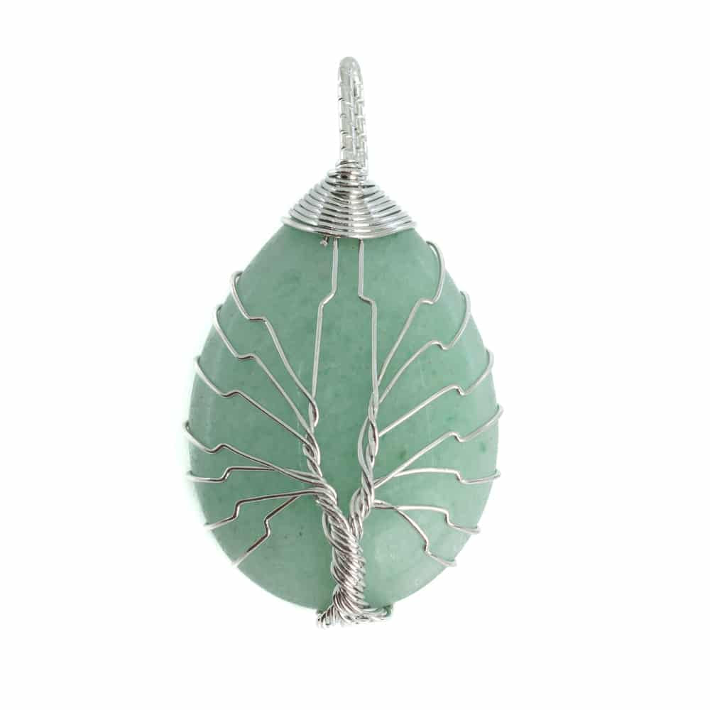Edelsteen Hanger Levensboom Groene Aventurijn (4 cm)