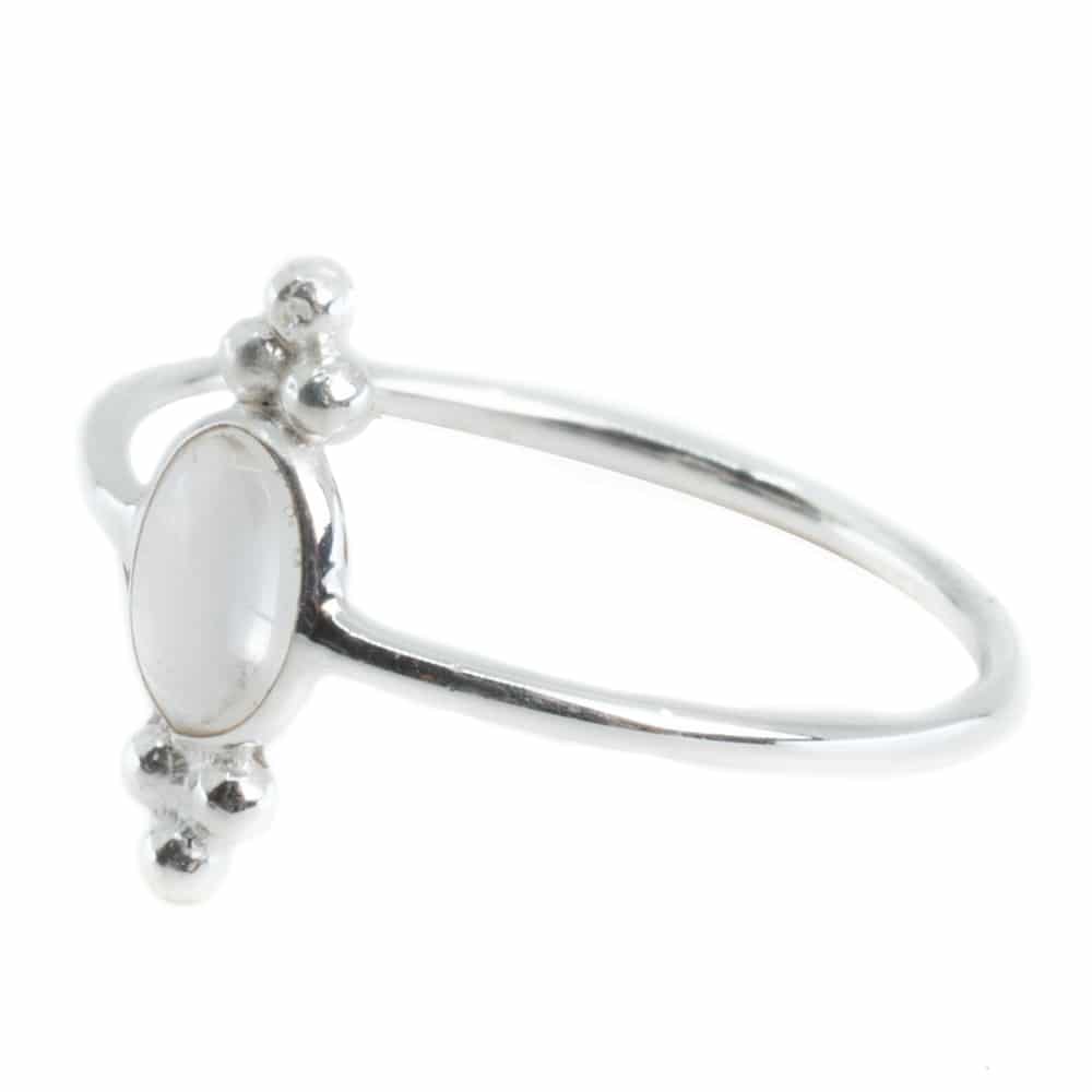 Edelsteen Ring Bergkristal – 925 Zilver – Fancy (Maat 17)