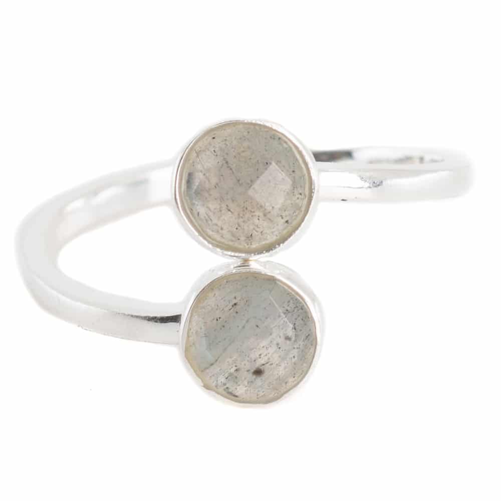 Edelsteen Ring Labradoriet – 925 Zilver