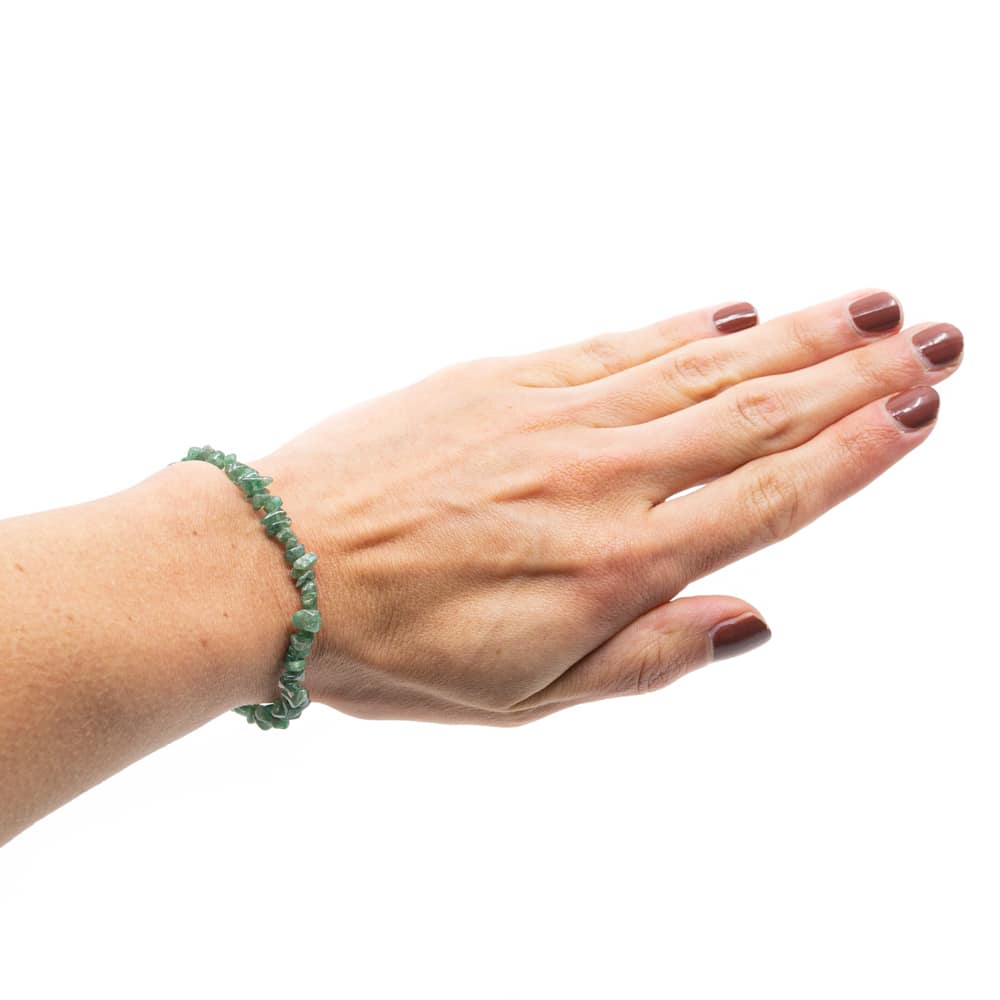 Edelsteen Splitarmband Groene Jade (18 cm)