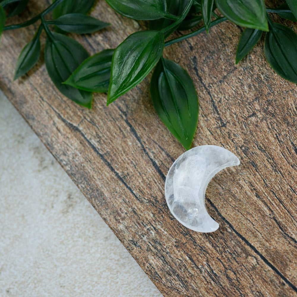 Edelstenen Maan Bergkristal – 3 cm
