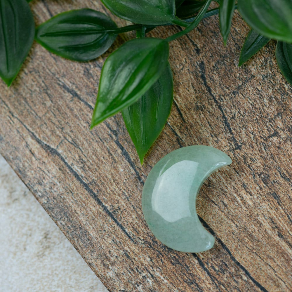 Edelstenen Maan Groene Aventurijn – 3 cm