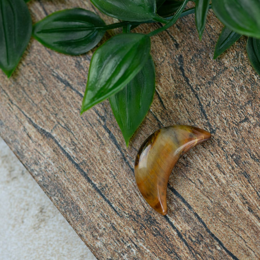Edelstenen Maan Tijgeroog – 3 cm