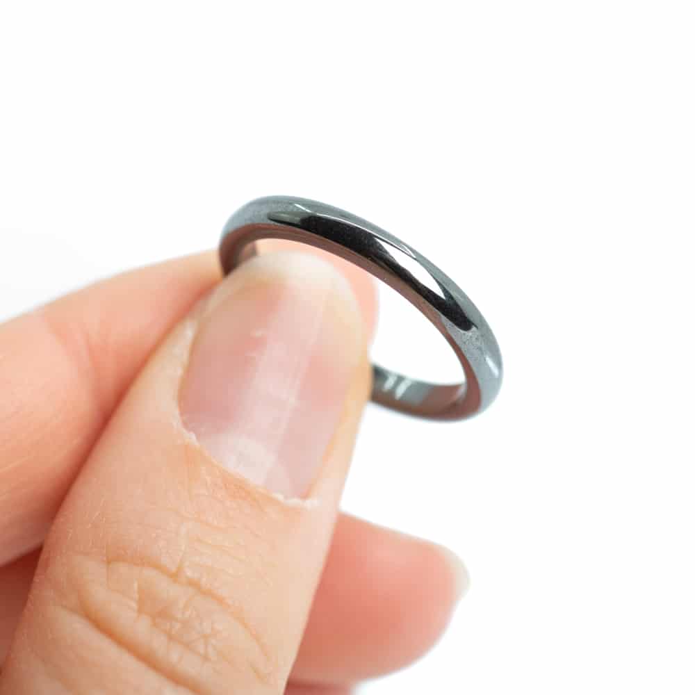 Edelstenen Ring Hematiet (3 mm – Maat 19)