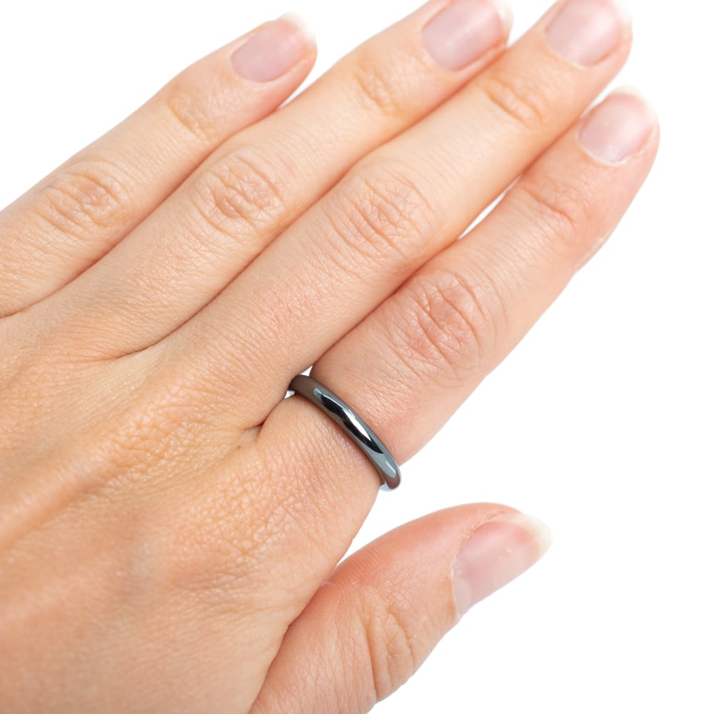 Edelstenen Ring Hematiet (3 mm – Maat 17)