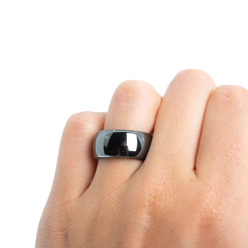 Edelstenen Ring Hematiet (10 mm – Maat 17)