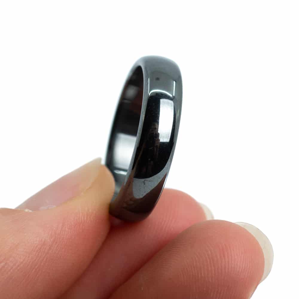 Edelstenen Ring Hematiet (6 mm – Maat 20)