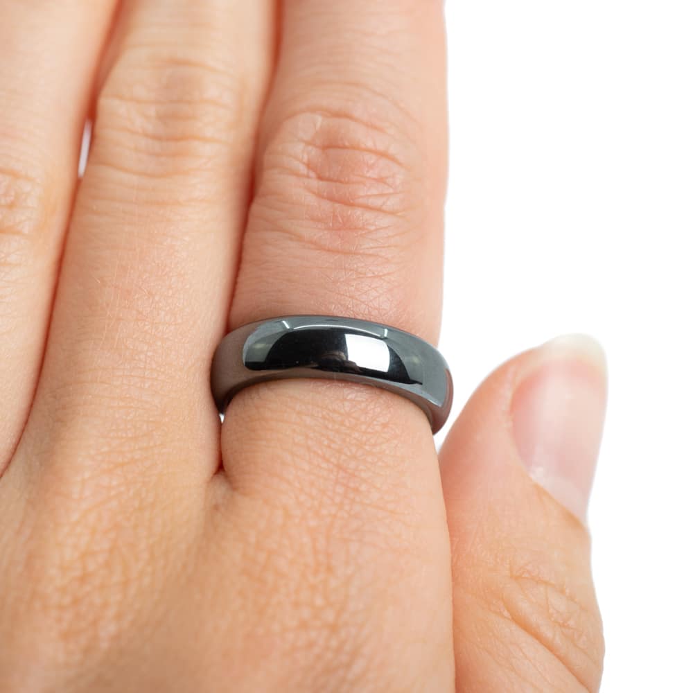 Edelstenen Ring Hematiet (6 mm – Maat 17)