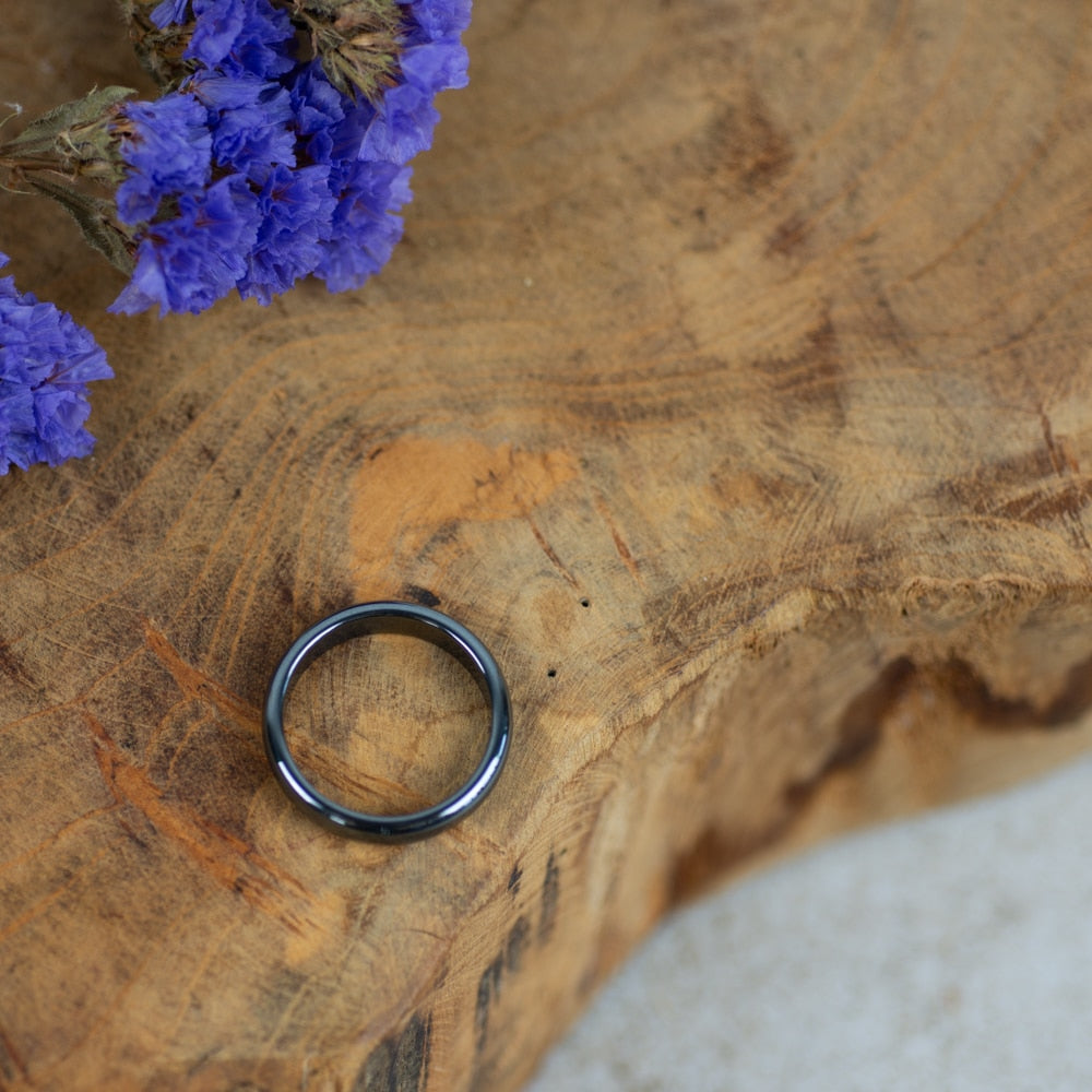 Edelstenen Ring Hematiet (6 mm – Maat 20)