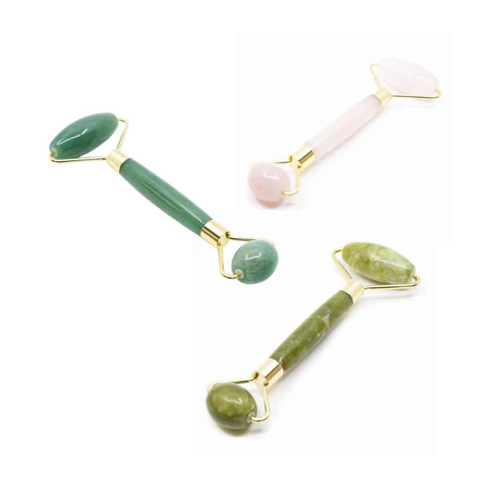 Edelstenen Massage Roller Set voor Ontspanning – Bundel