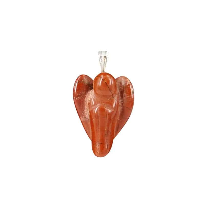 Beschermengel Hanger Rode Jaspis met displaykaartje (20 mm)