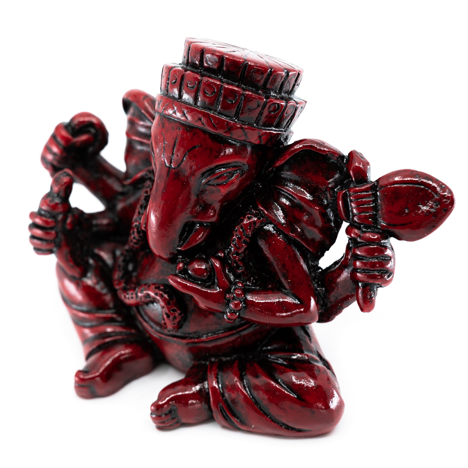 Ganesha Beeld Donkerrood (8,5 cm)