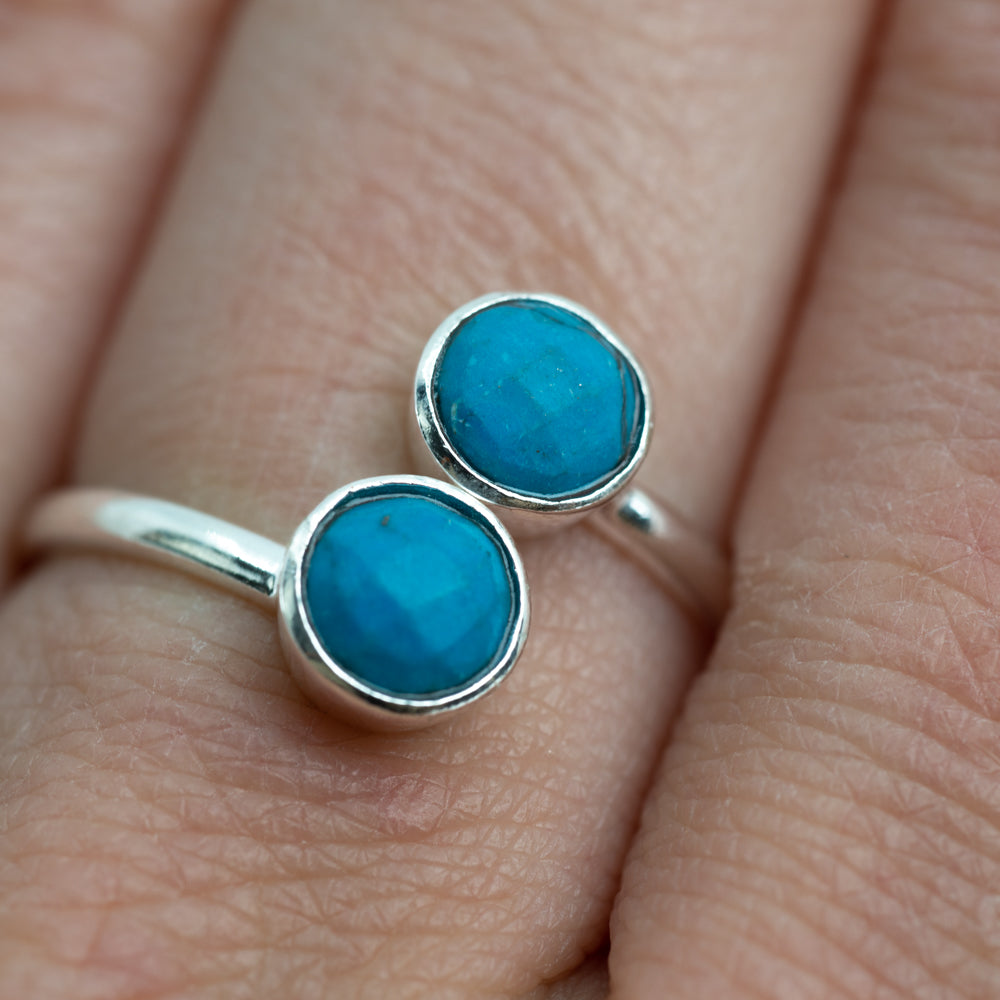 Geboortesteen Ring Turkoois December – 925 Zilver – Zilverkleurig