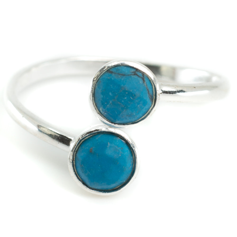 Geboortesteen Ring Turkoois December – 925 Zilver – Zilverkleurig