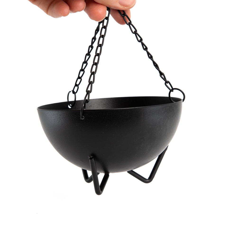 Hangende Heksenketel Zwart (11 cm Ø)