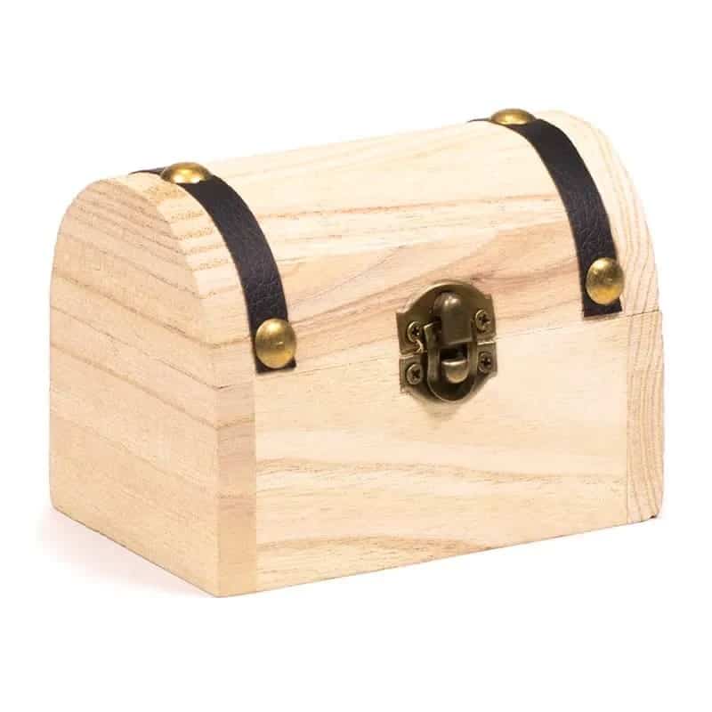 Houten Schatkistje voor Edelstenen of Sieraden – 9.5×7.5×6.5cm