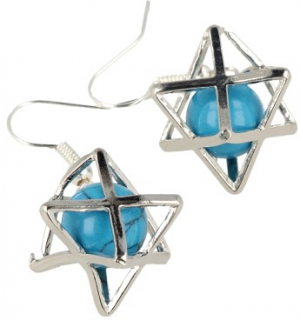 Oorbellen Howliet Blauw (gekleurd) Merkabah