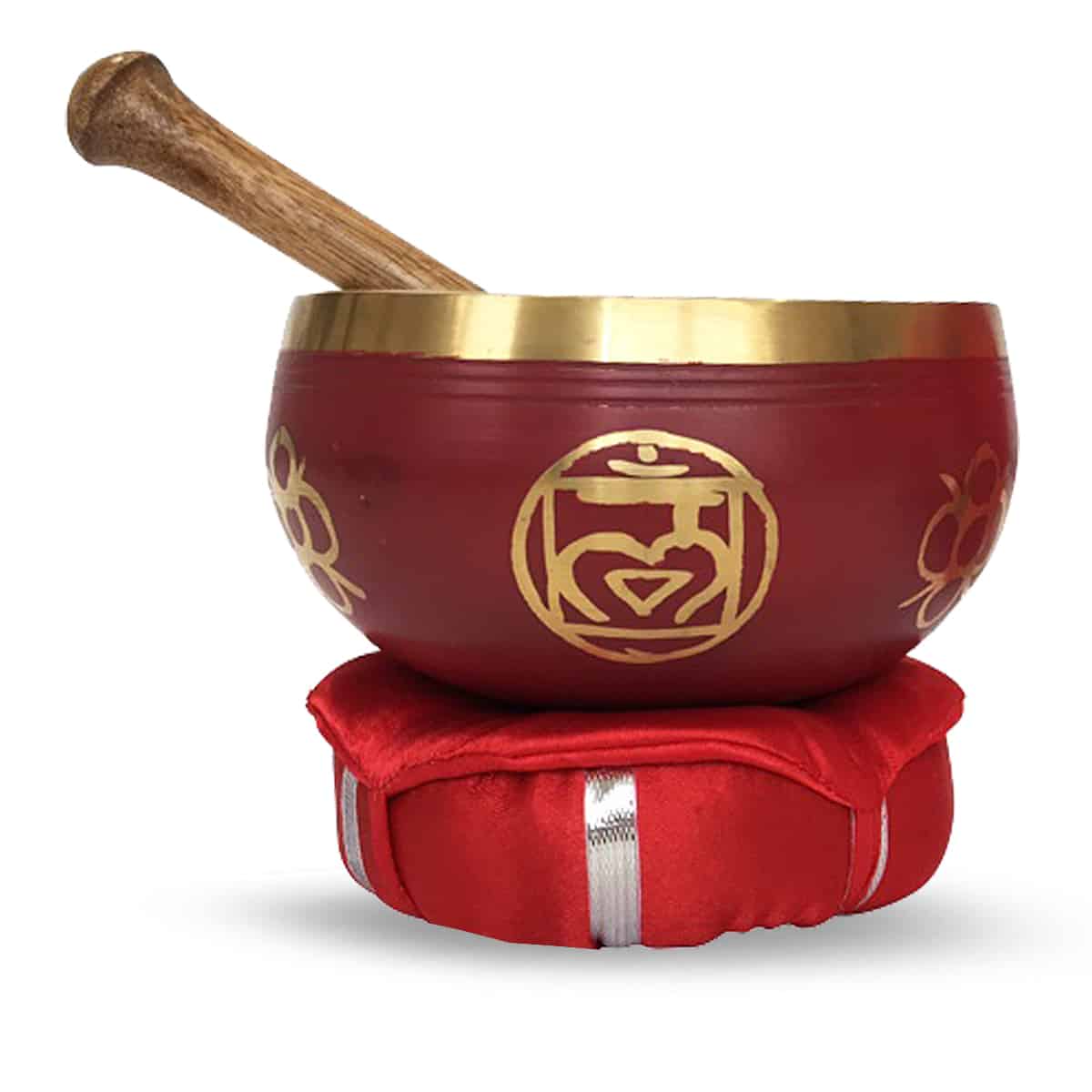 Klankschaal met Klopper en Kussen – Root Chakra