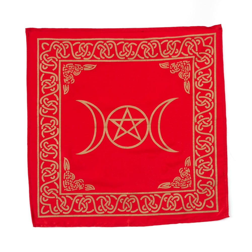 Altaarkleed Pentagram Rood (50 x 50 cm)