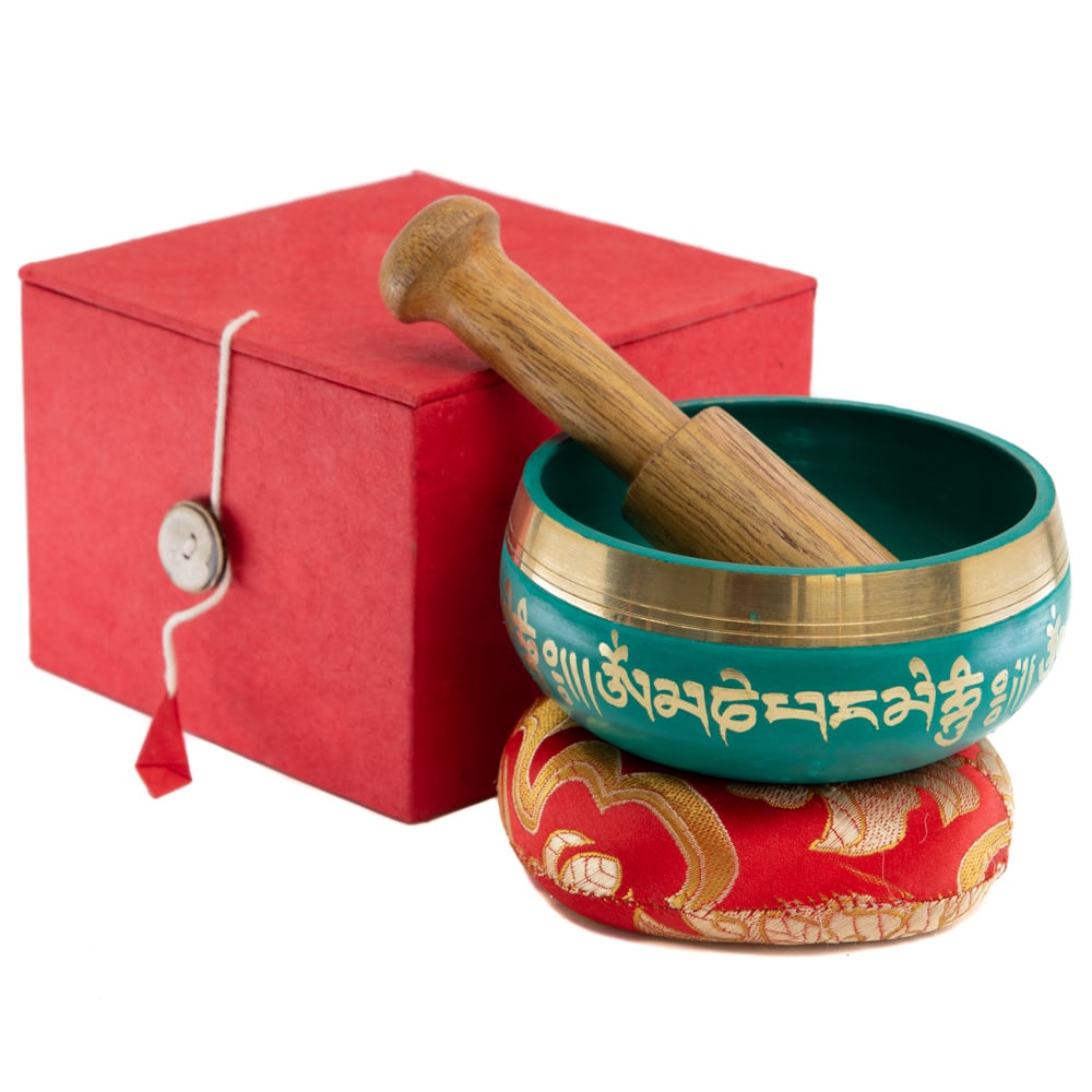 Klankschaal Geschenkset Deluxe Mandala – Groen