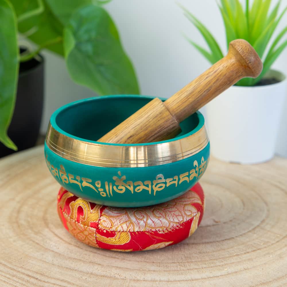 Klankschaal Geschenkset Deluxe Mandala – Groen