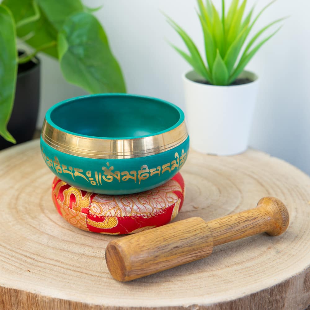 Klankschaal Geschenkset Deluxe Mandala – Groen