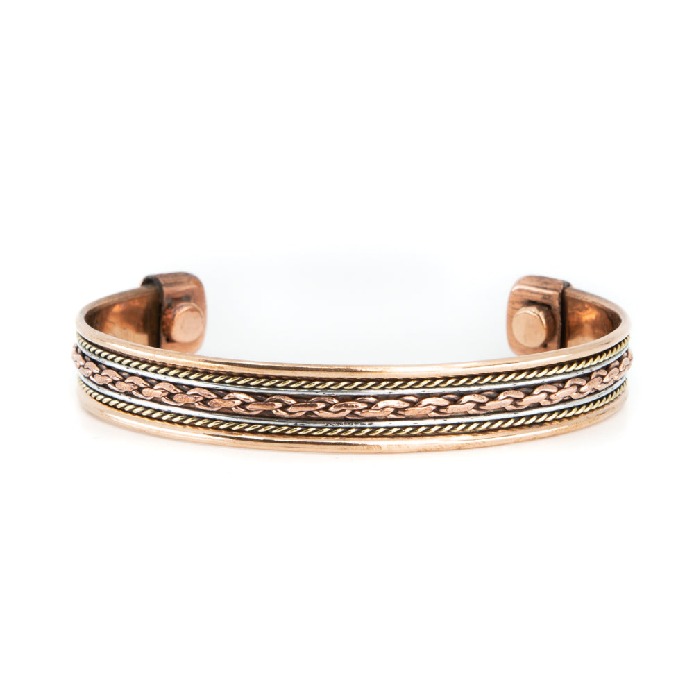 Koperen Magneet Armband “Chain”