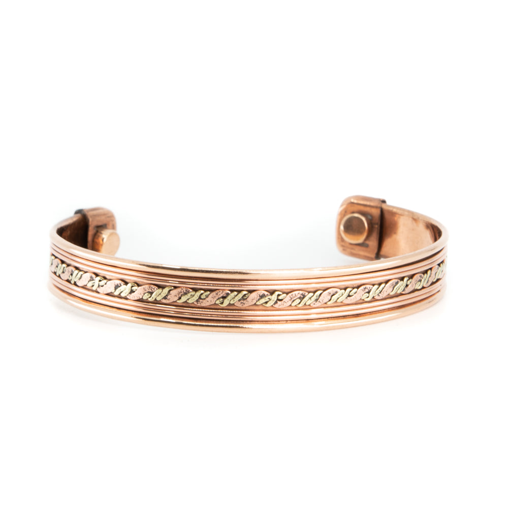 Koperen Magneet Armband “Waves”
