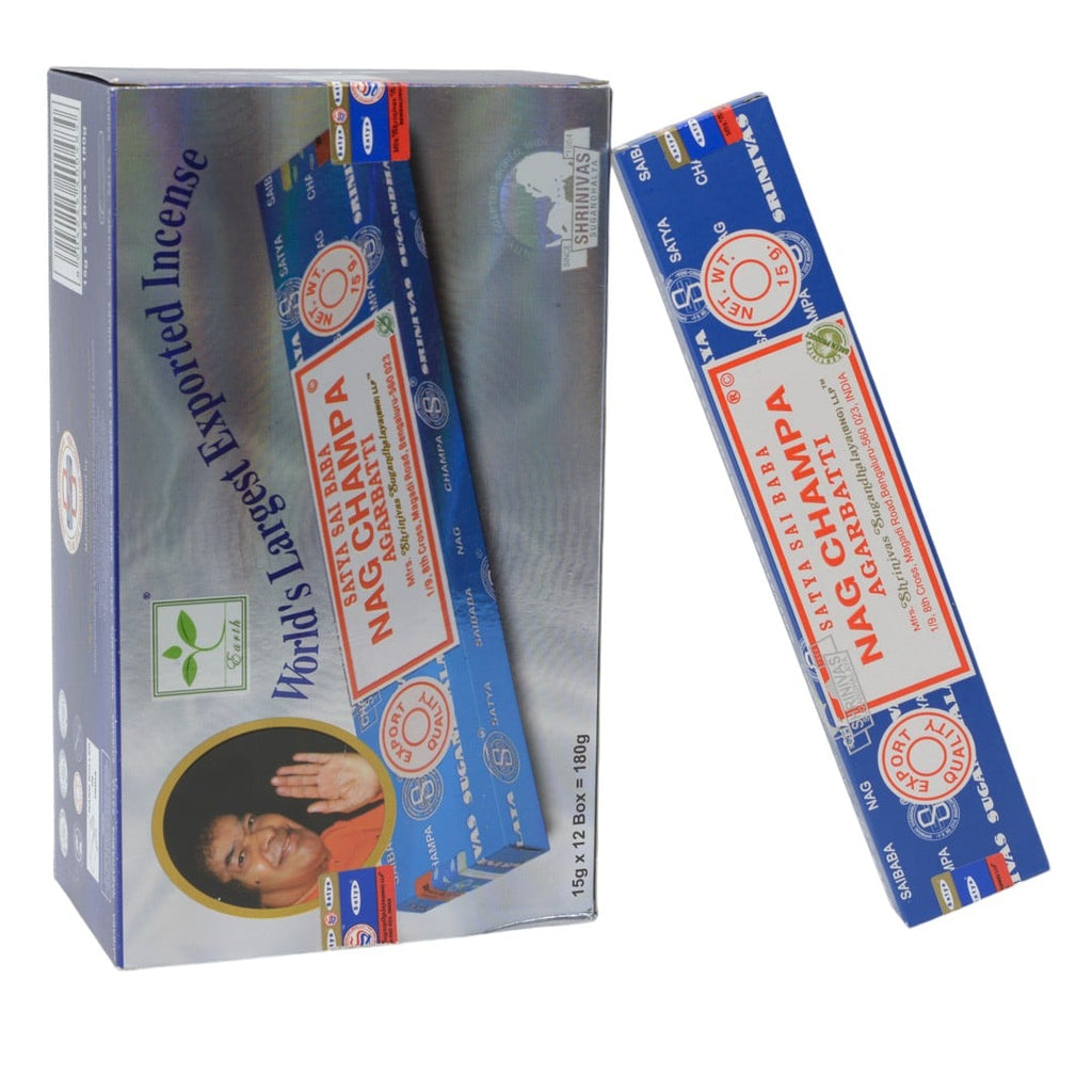 Satya Nag Champa Wierookstokjes – Sai Baba –  Doos 12 x 15 gram