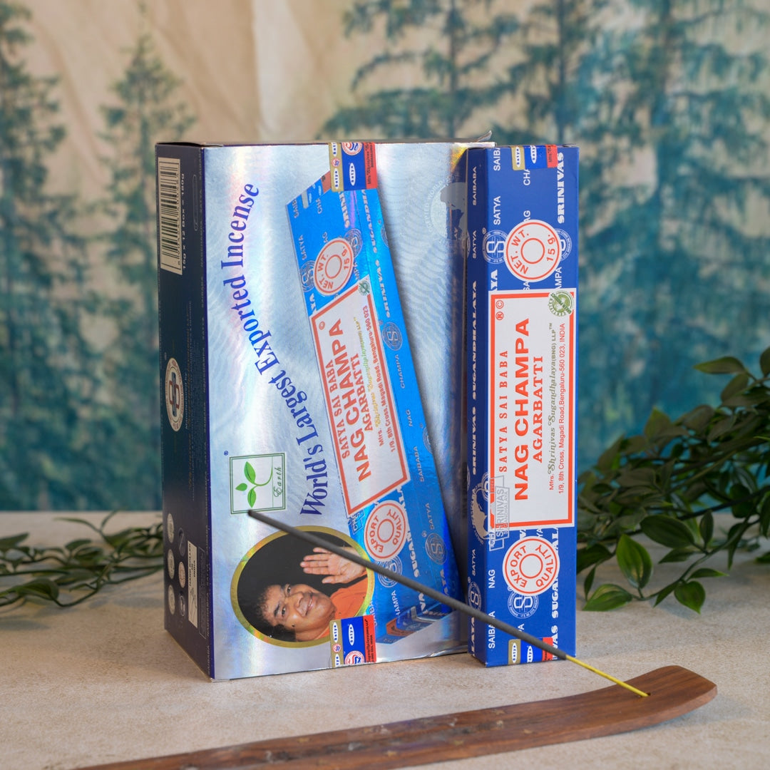 Satya Nag Champa Wierookstokjes – Sai Baba –  Doos 12 x 15 gram