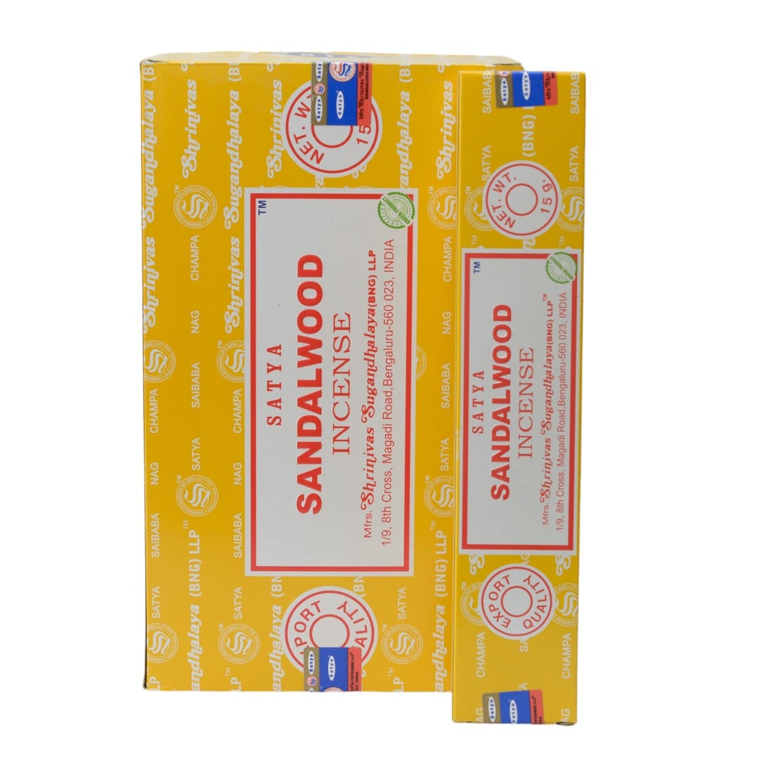 Satya Wierookstokjes Sandelhout – Doos 12 x 15 gram