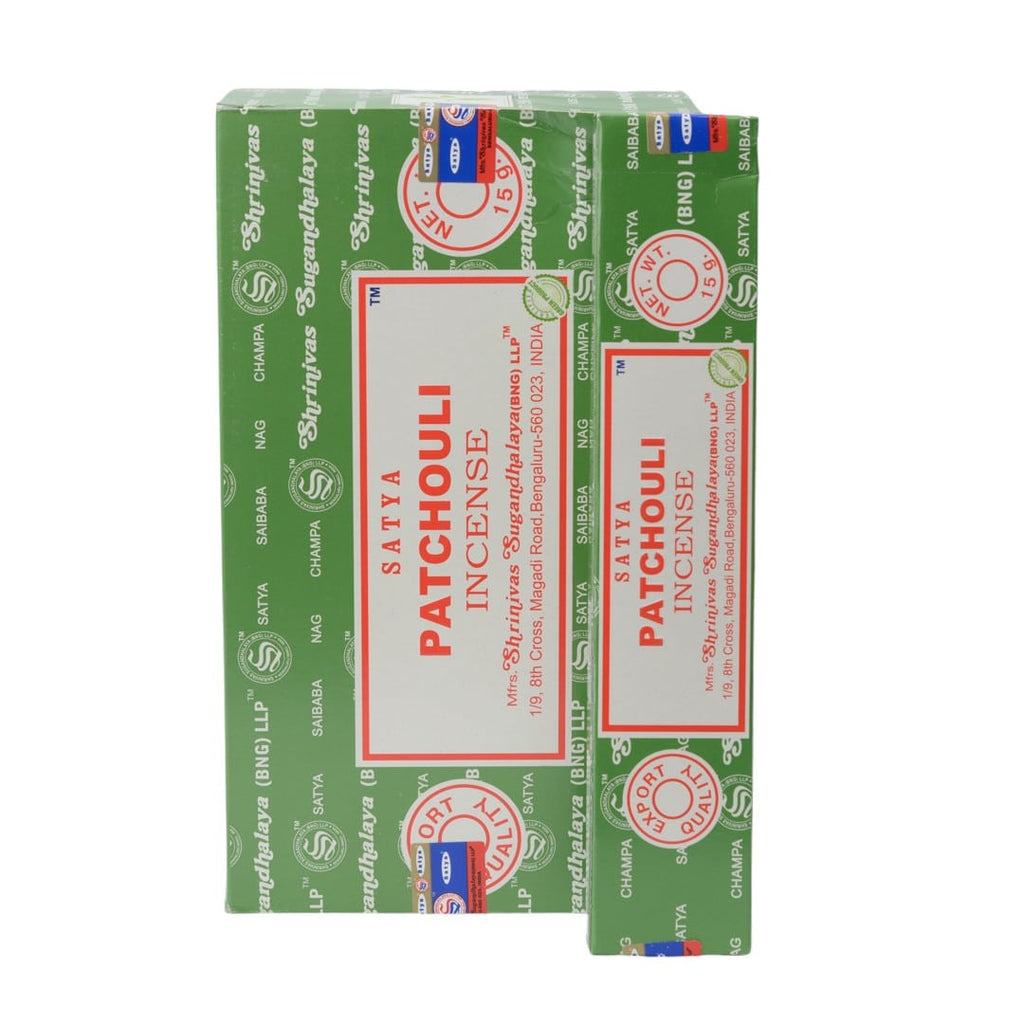Satya Wierookstokjes Patchouli – Doos 12 x 15 gram